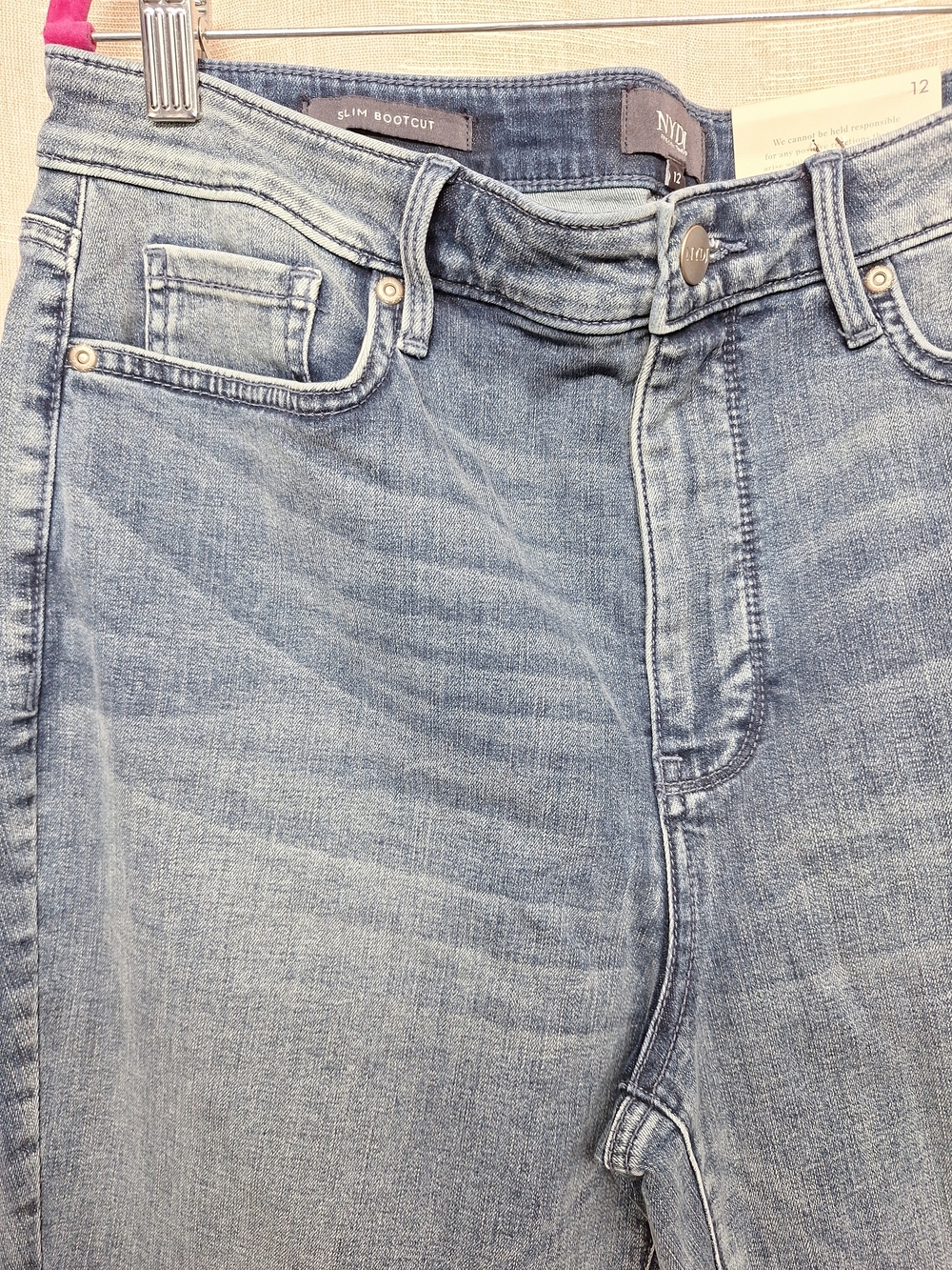 NYDJ Slim Bootcut Women's Jeans - Light Blue Wash Size 12 NWT